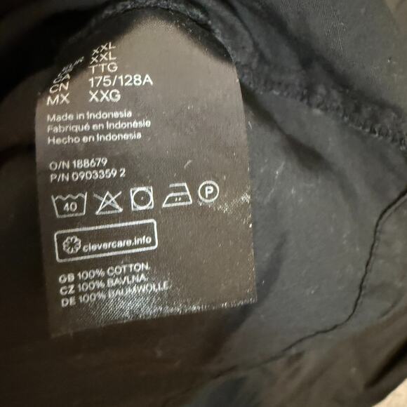 H&M Dress Womens 2XL Black Ruffle Cottage Core Goth Mini Stretch Balloon Sleeve - Picture 10 of 13